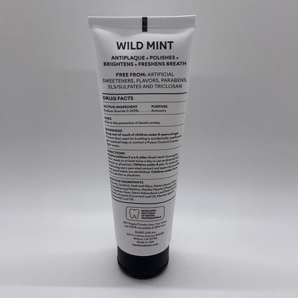 NWT BURST Oral Care Floride Wild Mint Toothpaste - Picture 5 of 5